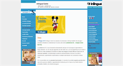 Desktop Screenshot of inlinguacomo.it