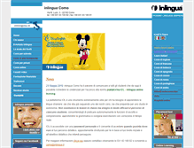 Tablet Screenshot of inlinguacomo.it
